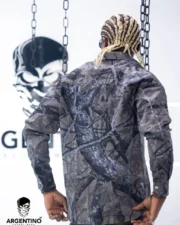 Dark Artistic Camouflage Shirt (Branch Pattern) - Image 3