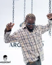 Distressed Plaid with Colored Paint Splatter